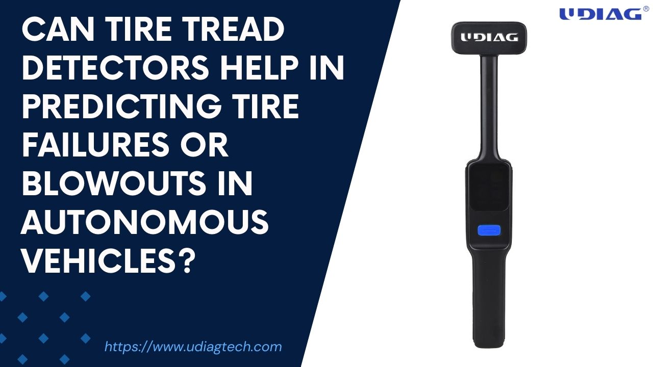 Can tire tread detectors help in predicting tire failures or blowouts in autonomous vehicles?