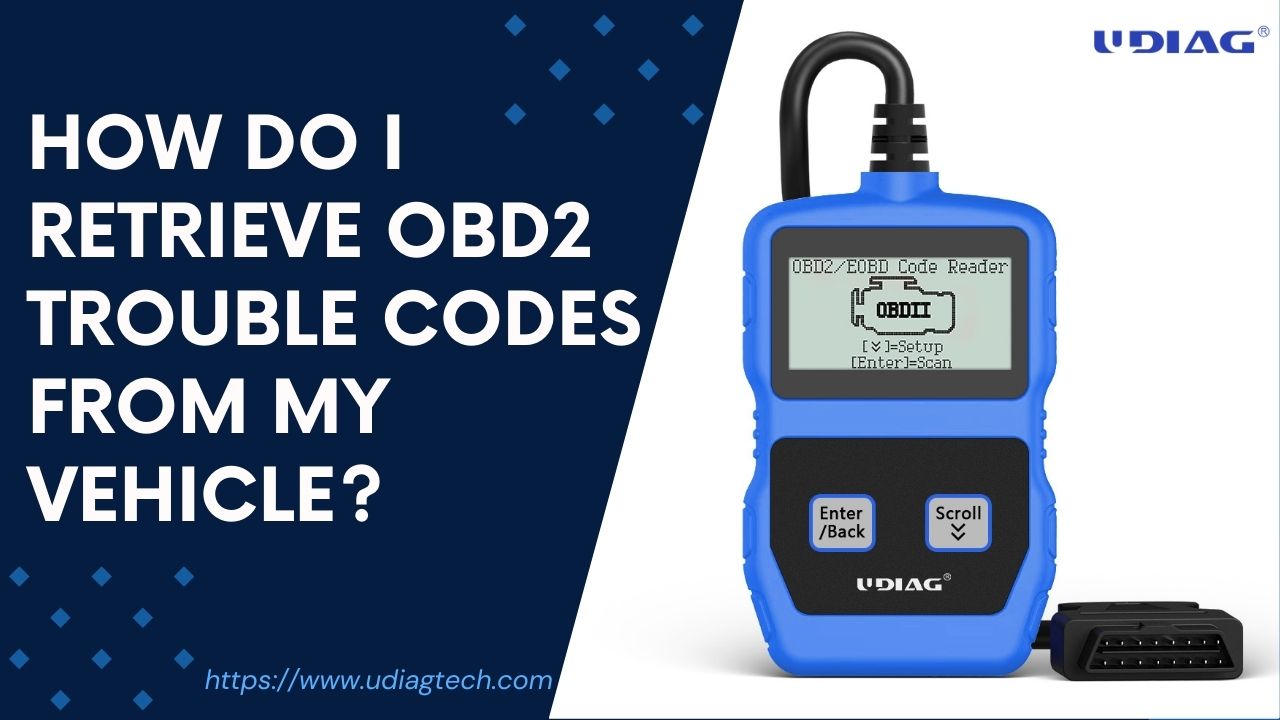 How do I retrieve OBD2 trouble codes from my vehicle?