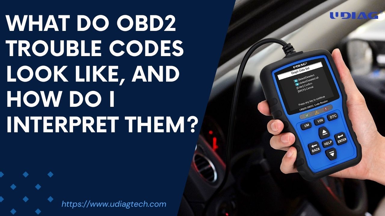 What do OBD2 trouble codes look like, and how do I interpret them?