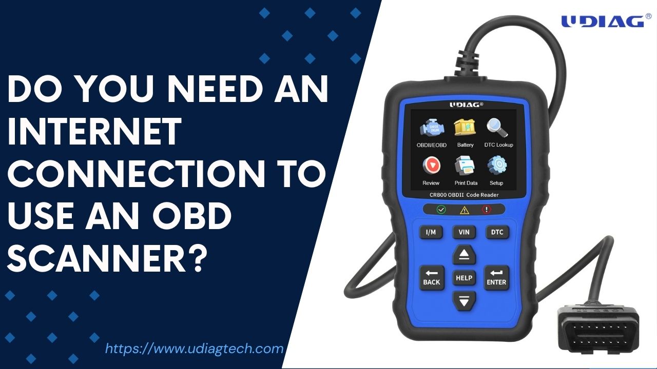 Do you need an internet connection to use an obd scanner?