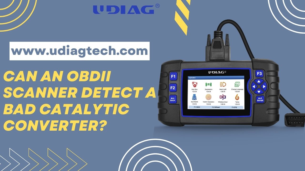 Can an OBDII scanner detect a bad catalytic converter?