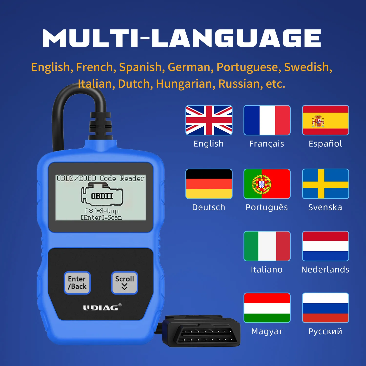CR200 OBD2 code reader for fast engine trouble code analysis